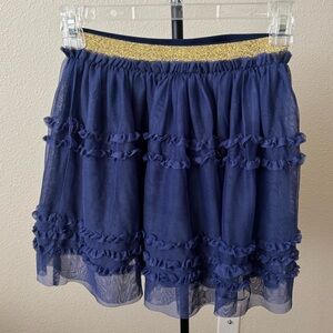 New Mini Boden Blue Tulle Party Skirt
